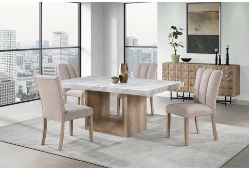 D02 Natural Dining Table + 4 D8683 Dining Chairs
