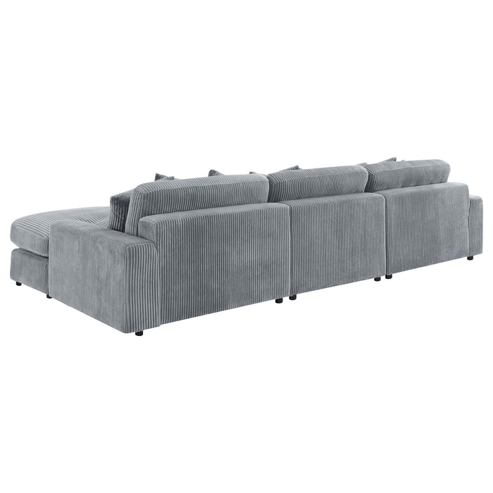 Blaine Upholstered Reversible Chaise Sectional Sofa