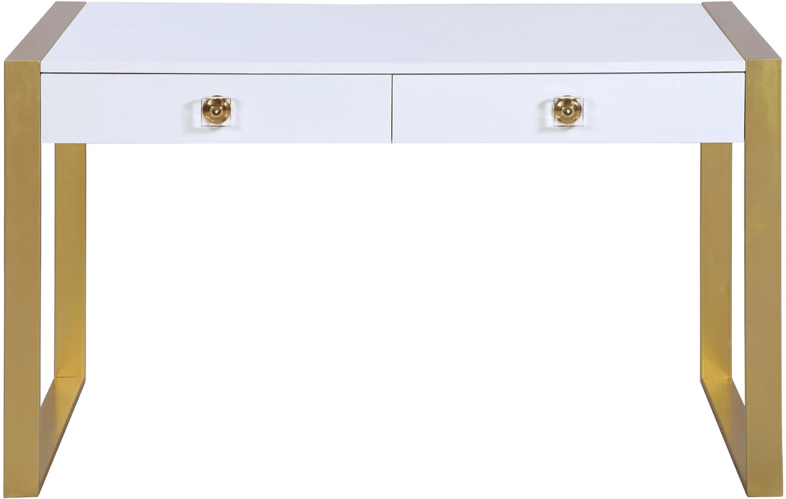 Victoria White / Gold Desk/Console