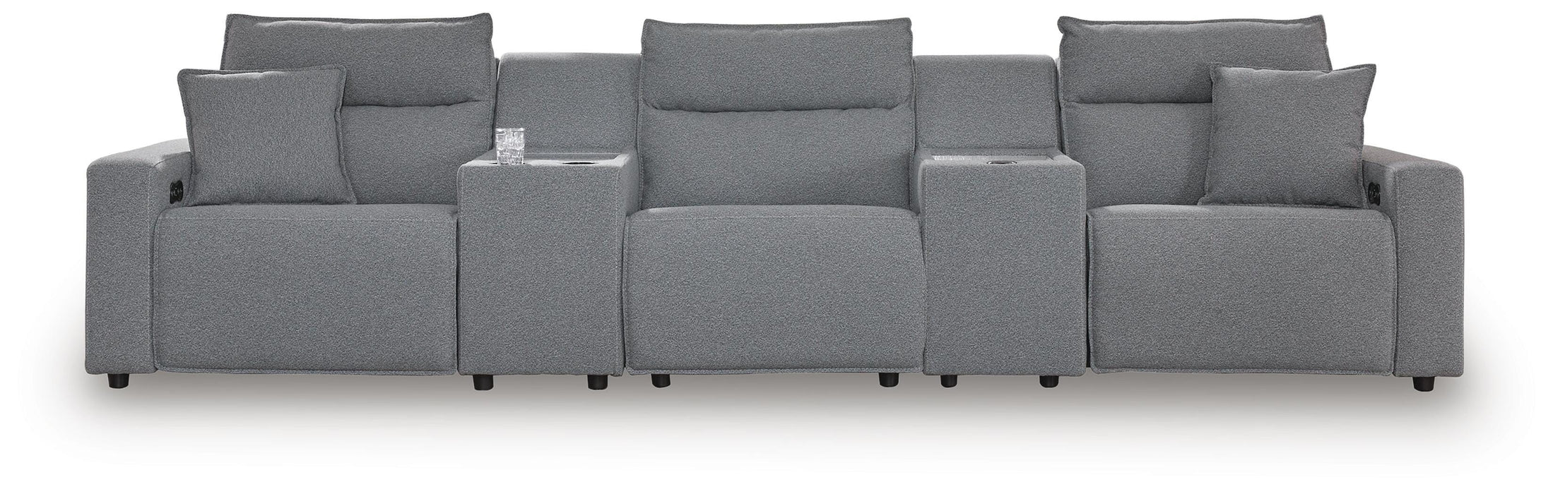 Modmax II Power Reclining Sectional with Consoles