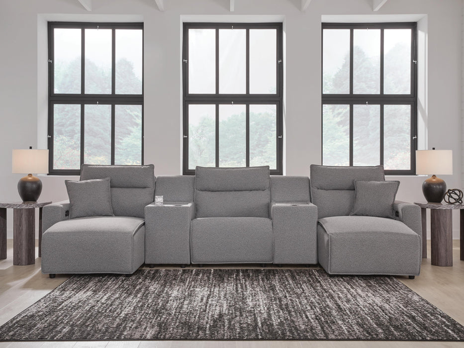 Modmax II Power Reclining Sectional with Chaise and Consoles
