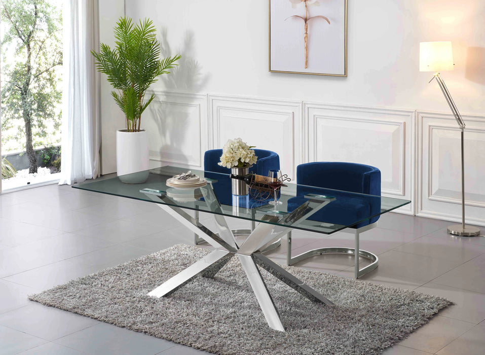 Gianna Navy Velvet Dining Chair
