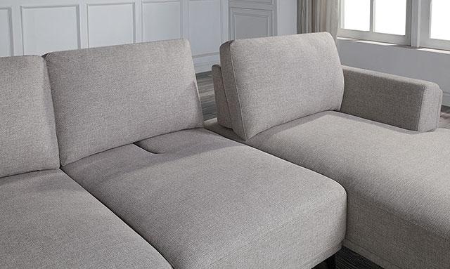 LAUFEN L-shaped Sectional, Gray