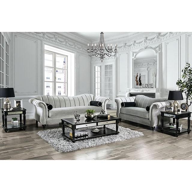 Marvin Pewter Love Seat