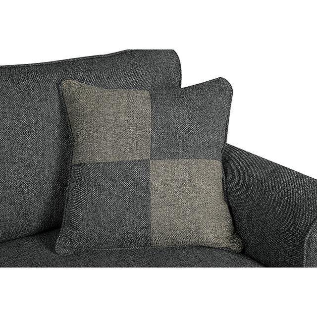 Rhian Dark Gray Sofa, Dark Gray