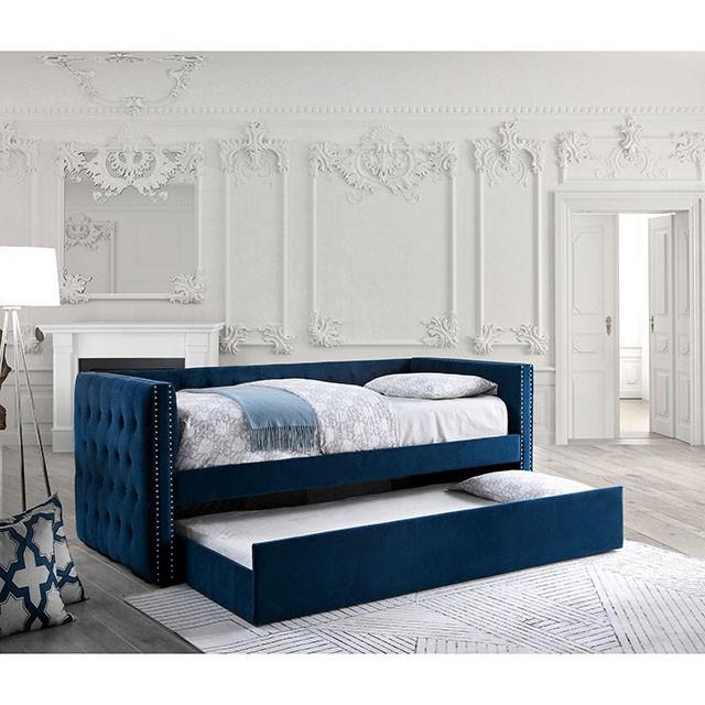 Susanna Navy Daybed w/ Trundle, Navy