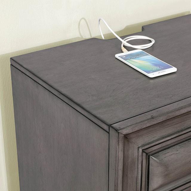 Brandt Gray Night Stand