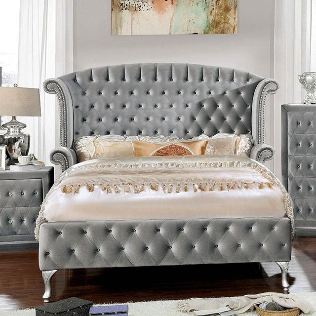 Alzir Gray & Black Queen & E.King Bed
