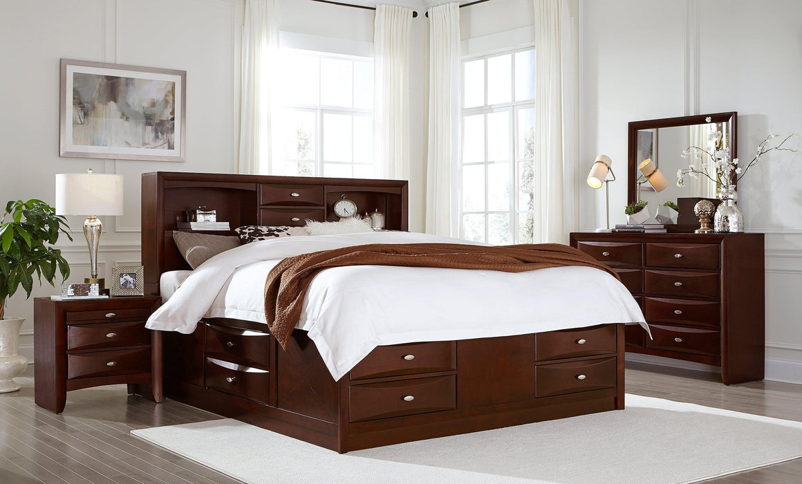 Linda Merlot Queen 5-Piece Bedroom Set image