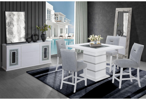 MONACO WHITE BAR TABLE + MONACO BS-N image