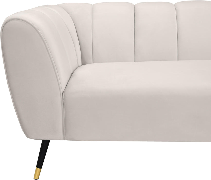 Beaumont Cream Velvet Sofa