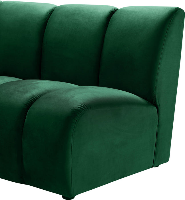 Infinity Green Velvet 8pc. Modular Sectional