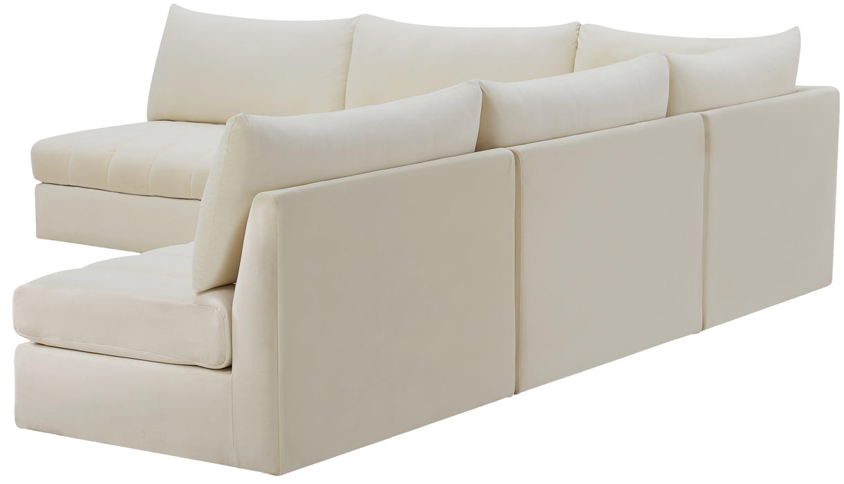 Jacob Cream Velvet Modular Sectional