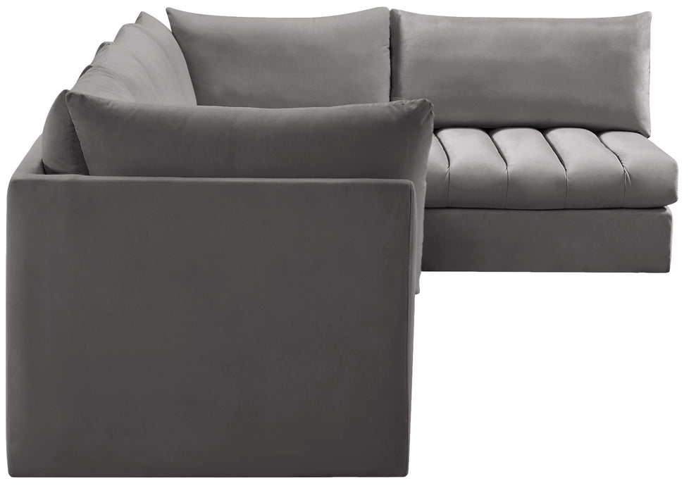 Jacob Grey Velvet Modular Sectional