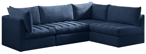 Jacob Navy Velvet Modular Sectional image