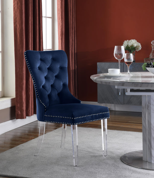 Miley Navy Velvet Dining Chair