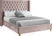 Barolo Pink Velvet King Bed image