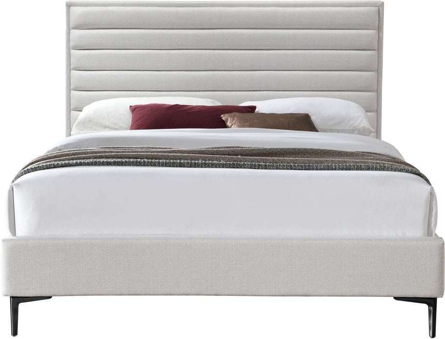 Hunter Cream Linen Queen Bed