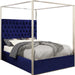 Porter Navy Velvet King Bed image