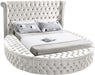 Luxus Cream Velvet Queen Bed (3 Boxes) image