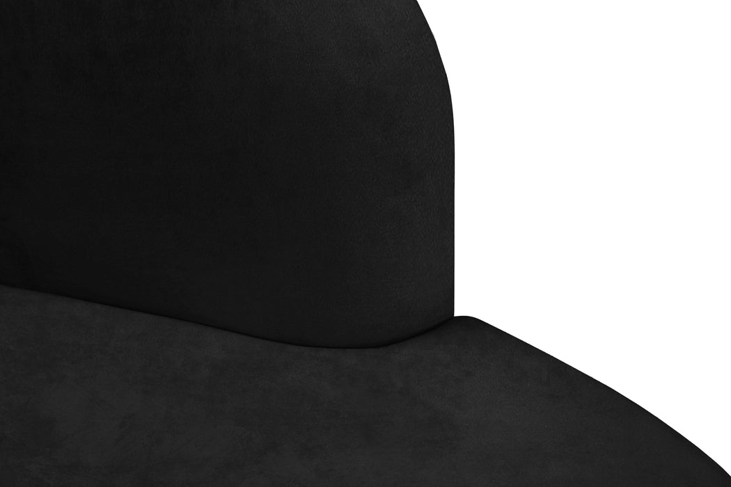 Mitzy Black Velvet Chair