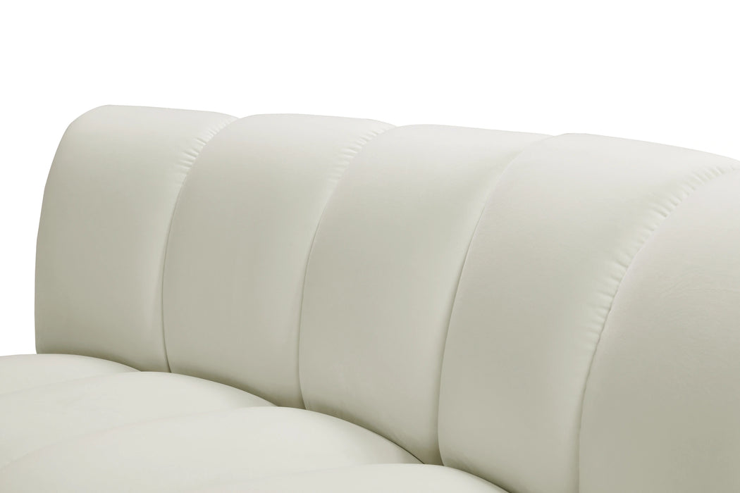 Infinity Cream Velvet 2pc. Modular Sectional