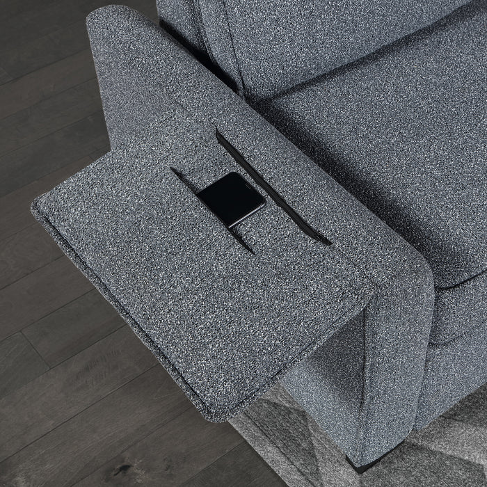 U0808 DARK GREY REVERSIBLE SOFA BED