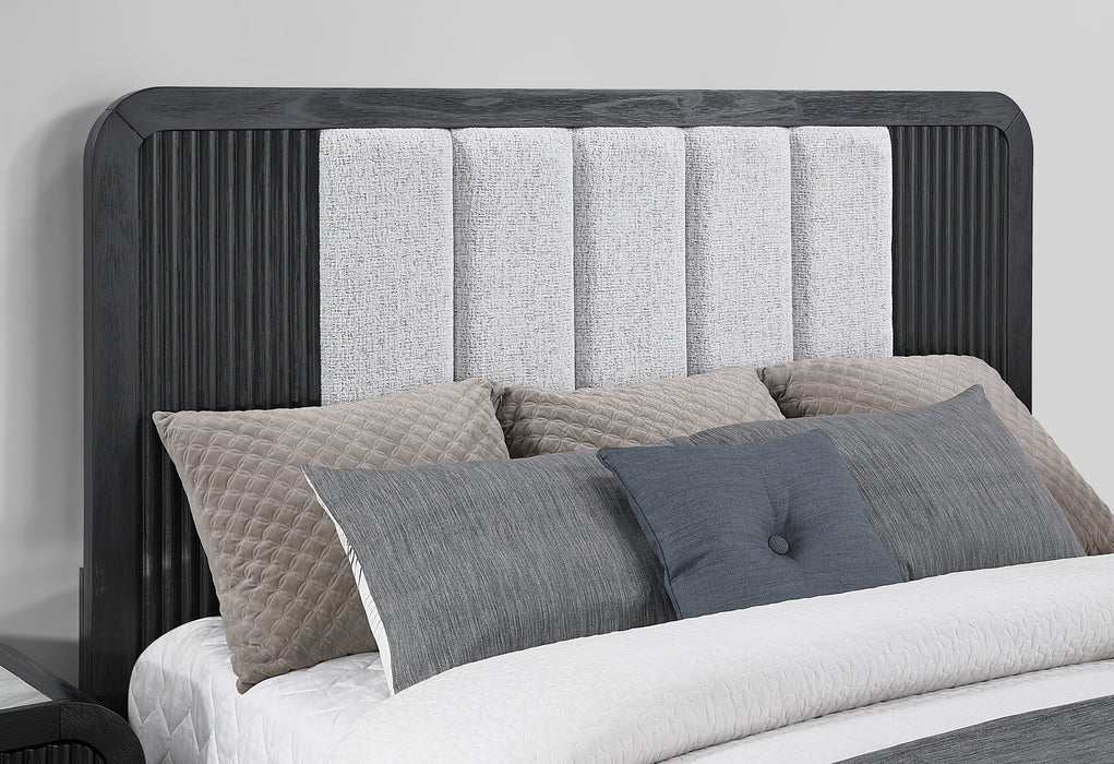 BECKETT WHT/BLK KING BED GROUP