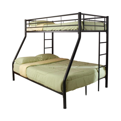 G460062B Contemporary Black Twin Over Full Bunk Bed image