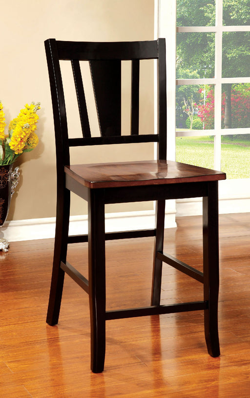 DOVER II Black/Cherry Counter Ht. Chair (2/CTN) image