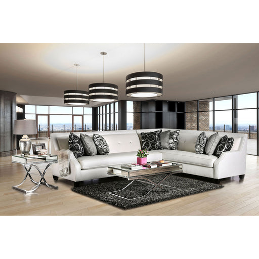 BETRIA /Black Off-White/Silver Sectional image