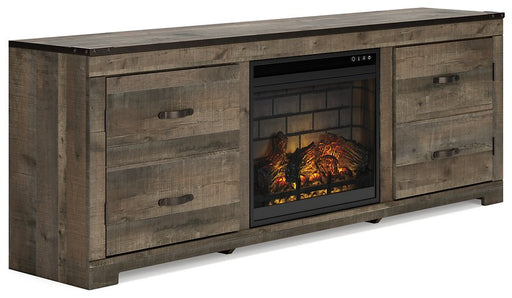 Trinell 72" TV Stand with Electric Fireplace image